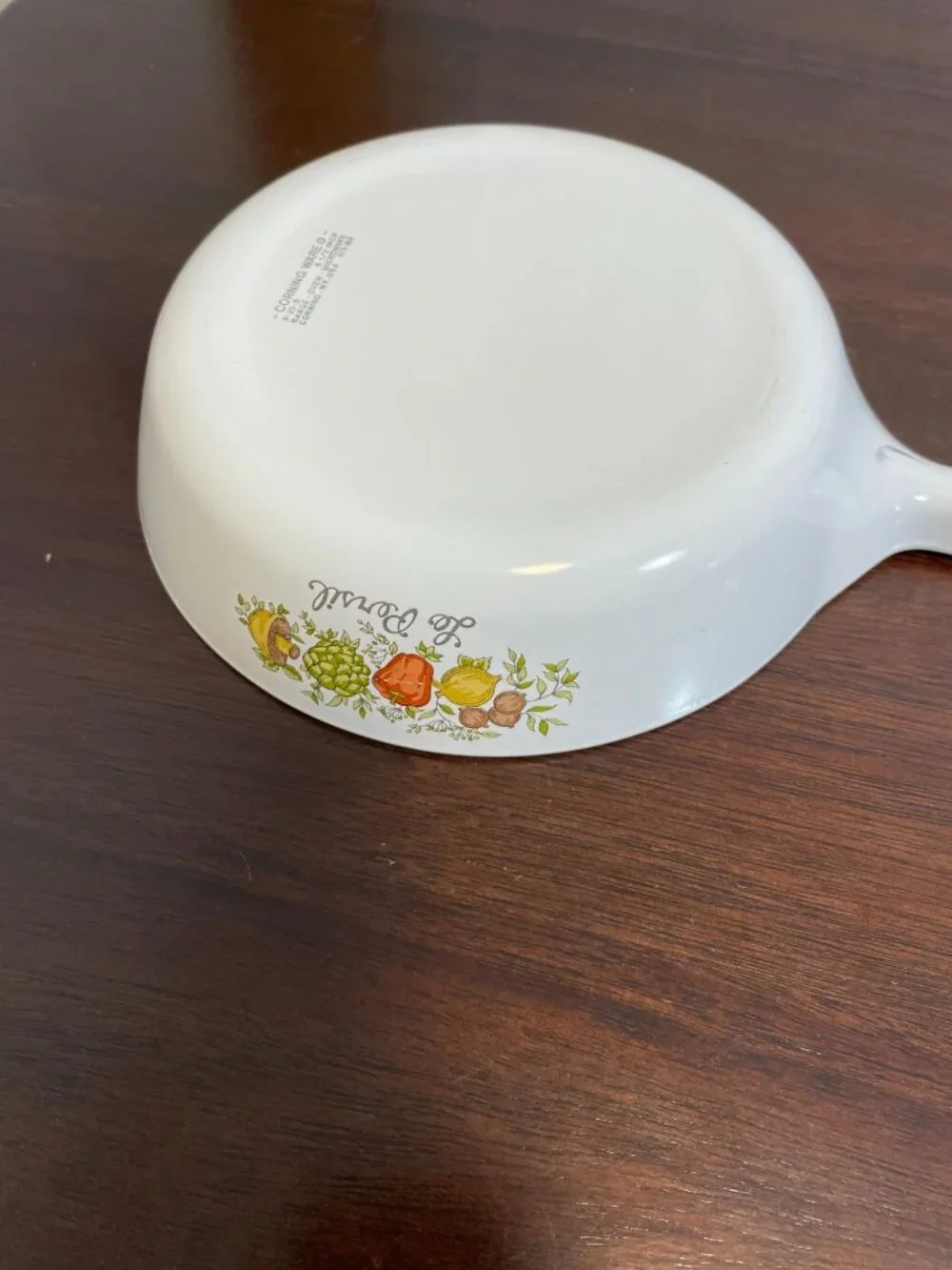 Vintage Corning Ware Le Persil Spice of Life Skillet Pan P-83-B 6 1/2